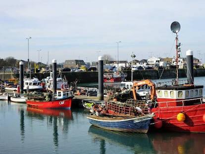 Barcos de pesca en el puerto de Howth.