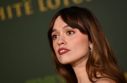 Aimee Lou Wood en el estreno de la tercera temporada de 'The White Lotus'.