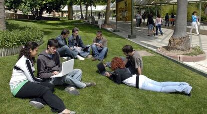 Estudiantes de la Universidad de Ja&eacute;n.