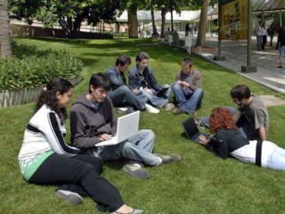 Estudiantes de la Universidad de Ja&eacute;n.