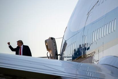 El presidente Donald Trump en Dallas, Texas.