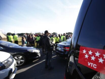 Huelga de taxi este miércoles en Madrid.