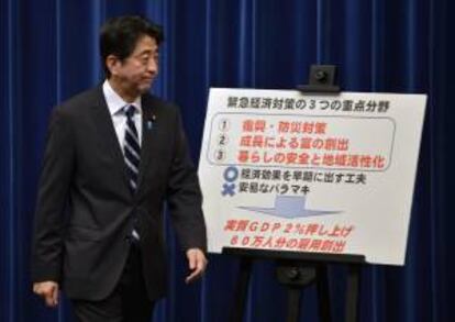El primer ministro japonés, Shinzo Abe. EFE/Archivo