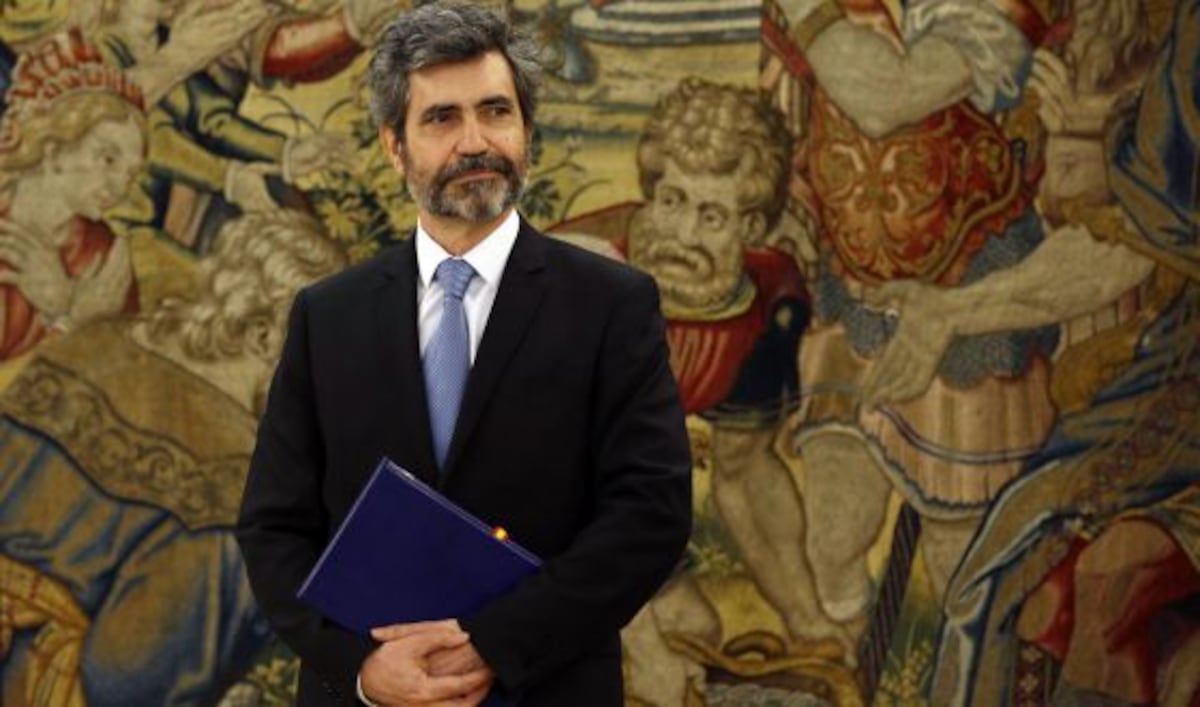 El jefe del Poder Judicial encabezó la delegación española ante el Papa ...