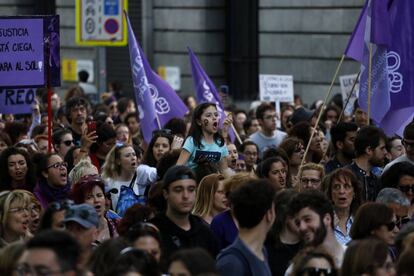 Manifestación feminista en Madrid. 