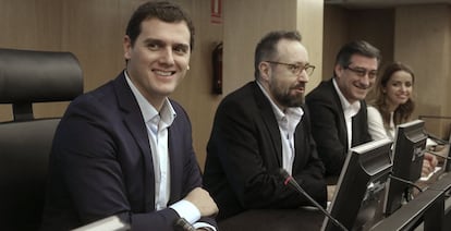 Albert Rivera, Juan Carlos Girauta, Ignacio Prendes, Patricia Reyes.