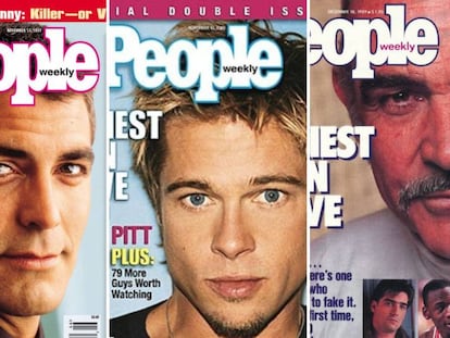 George Clooney, Brad Pitt y Sean Connery, algunos de los hombres más sexies de 'People'.