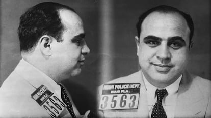 Ficha policial de Al Capone.