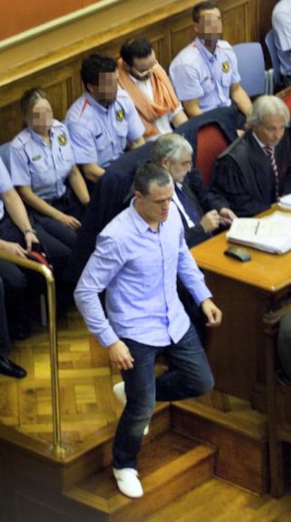 Ricardo Mateo, en el juicio celebrado en la Audiencia de Barcelona.