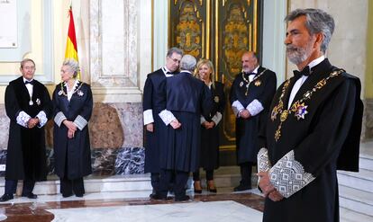 Carlos Lesmes, durante la apertura del año judicial, el pasado miércoles.