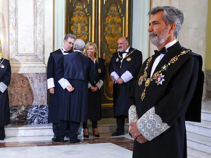 Carlos Lesmes, durante la apertura del año judicial, el pasado miércoles.