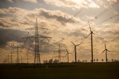 A wind farm near Lubmin.