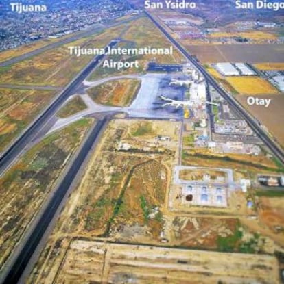 Imagen del proyecto de construcción de la pasarela entre Tijuana y San Diego.