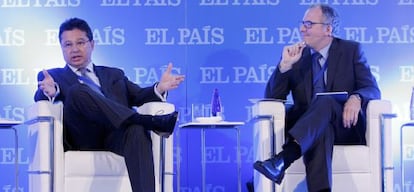Gustavo Leite. Ministro de Industria y Comercio de la República de Paraguay y Miguel Jimenez