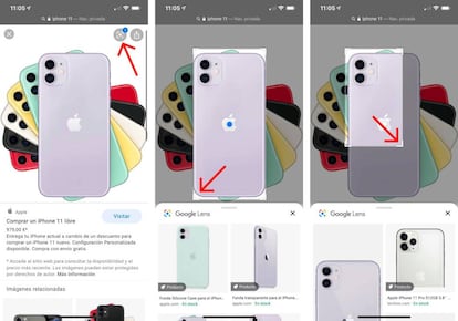 Cómo utilizar Google Lens a través de Safari.