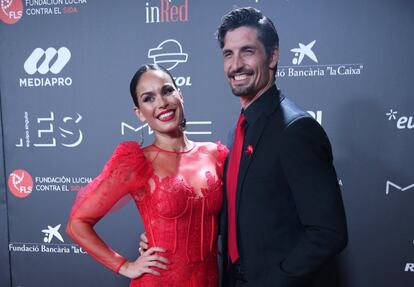 Mireia Canalda y su esposo Felipe López.