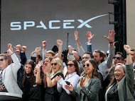 Celebración de la salida a Bolsa de SpaceX.
