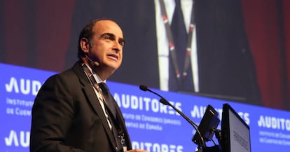 Ferrán Rodríguez, presidente del Instituto de Censores Jurados de Cuentas de España (ICJCE), ayer, en Toledo. 