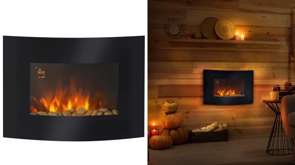 Chimenea eléctrica decorativa de la marca Homcom.