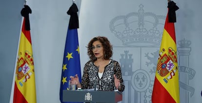 La ministra de Hacienda, y portavoz del Gobierno, Maria Jesus Montero.