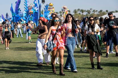 Rosalía, BlackPink y Frank Ocean actuarán en Coachella a lo largo del fin de semana. En la imagen, parte del público.