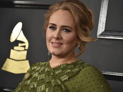 Adele, en los premios Grammy, en 2017.