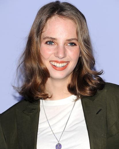 Maya Hawke a su llegada al desfile de Tom Ford el pasado mes de febrero.