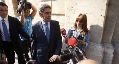 Vicente Rambla, a su llegada al TSJ de Valencia.