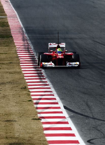 Felipe Massa durante los entrenamientos.