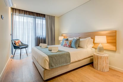 Vista de una de las habitaciones del hotel firmado por Gaiarooms en Oporto