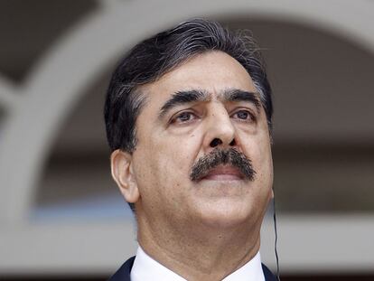 El primer ministro de Pakistán, Yusuf Raza Gilani.