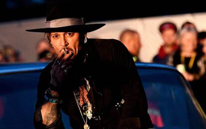 Johnny Depp, el pasado junio en el festival de Glastonbury.