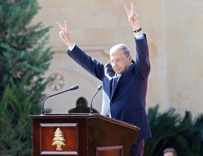 El nuevo presidente de Líbano, Michel Aoun.