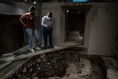 Tzompantli ventanas arqueológicas de Tenochtitlán