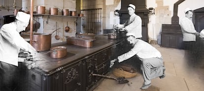 Así más o menos era el trabajo en la Real Cocina