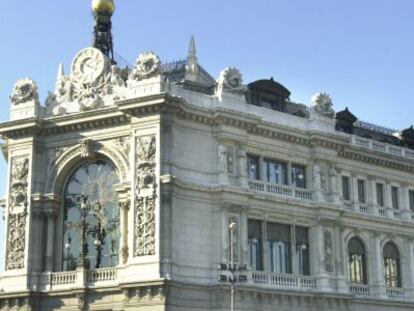 Fachada del Banco de Espa&ntilde;a. 