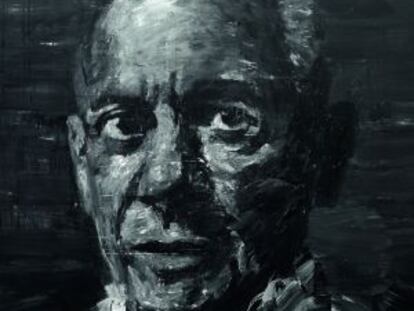 Picasso, retratado por el artista chino Yan Pei-Ming, una de las piezas de la exposición en el Grand Palais.