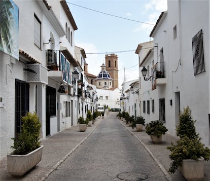 Calle del casco viejo de Altea (Alicante).