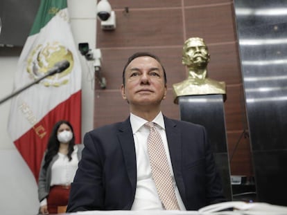 El secretario técnico del Senado, José Manuel del Río Virgen, en la Cámara alta en una imagen de junio de 2020.