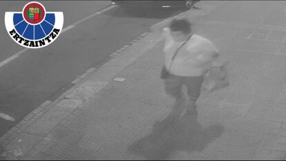 Imagen distribuida por la Ertzaintza de la presunta secuestradora del bebé la noche del miércoles en el Hospital de Basurto.