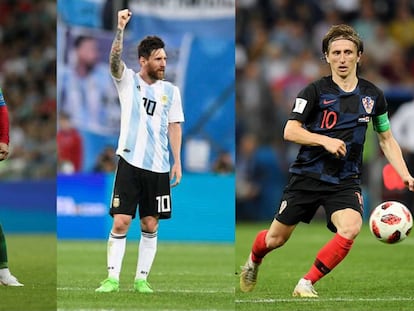 Cristiano Ronaldo, Messi e Modric são três craques que estiveram na Rússia e lidam com acusações do fisco espanhol.