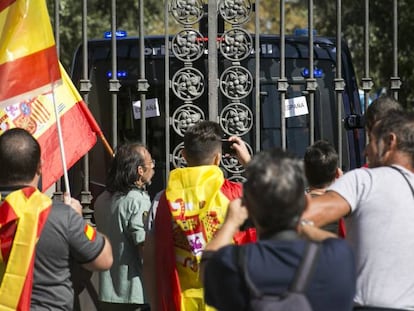 Manifestaci&oacute;n en Barcelona por la unidad de Espa&ntilde;a