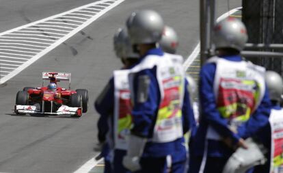 Momento del GP de Brasil de 2012, en el circuito de Interlagos (Sao Paulo).