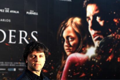 Juan Carlos Fresnadillo, ayer durante el estreno de <i>Intruders</i> en el festival de San Sebastián.