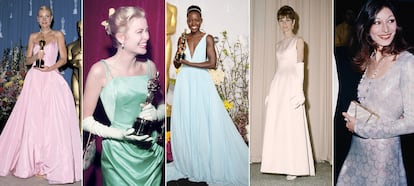 Desde la izquierda: Gwyneth Paltrow, Grace Kelly, Lupita Nyong'o, Audrey Hepburn y Anjelica Huston.