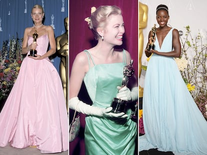 Desde la izquierda: Gwyneth Paltrow, Grace Kelly, Lupita Nyong'o, Audrey Hepburn y Anjelica Huston.