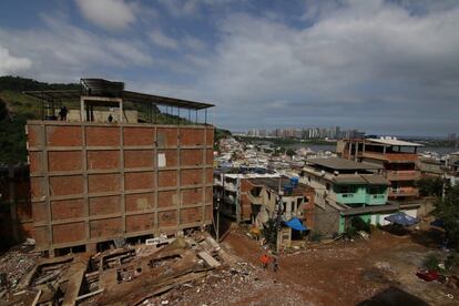 Área onde milicianos atuam em Muzema, no Rio de Janeiro.