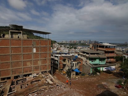 Área onde milicianos atuam em Muzema, no Rio de Janeiro.