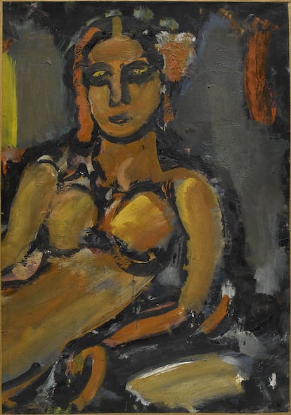 Georges Rouault (1871-1958), Desnudo sentado, 1939-1945. 
