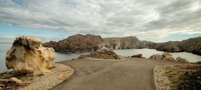 The cove of Cala Culip after the restoration process.